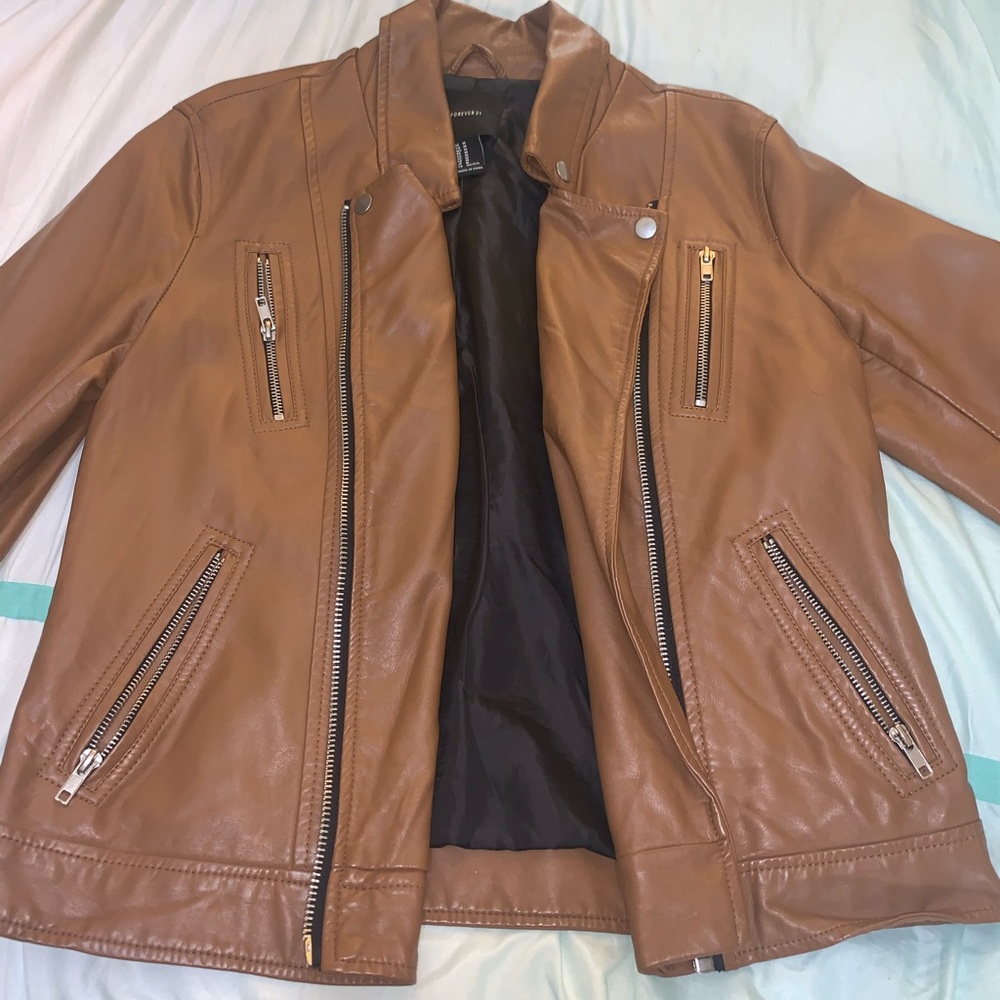 Leather jacket, used